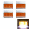 4 PCS ZS-9001 DC24V 9D Waterproof Car / Truck Side Marker Indicator Lights Bulb Lamp (Yellow Light)
