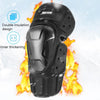 SULAITE Off-Road Motorcycle Windproof Warmth Drop-Proof Breathable Carbon Fiber Protective Gear, Specification: Knee Pads