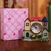 Castle Alarm Clock Home Desktop Decoration(Pink)