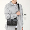 WEPOWER Men Oxford Cloth Casual Crossbody Bag Outdoor Sports Shoulder Bag(Black)