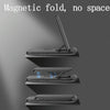 V8 3 in 1 Folding Portable Mobile Phone Watch Multi-Function Charging Stand Wireless Charger for iPhones & Apple Watch & Airpods (Black)