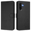 For Samsung Galaxy A56 5G Smile Embossing RFID Leather Phone Case(Black)