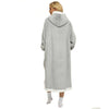 Lazy Blanket Lambswool TV Blanket Wearable Blanket, Size: Length 120CM(Navy Blue)