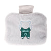 0688 PVC Plush Hand Pluggable Water-filled Hot Water Bags(Gray)