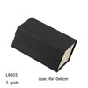 Multifunctional Jewelry Glasses Storage Box Small Grain PU Leather Handmade Glasses Case,Model: L6403 (Black)