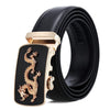 Dandali Casual Men Automatic Buckle Belt Business Soft Leather Pants Band, Length (cm): 110cm(ZD-18)