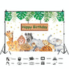 MDM07437 1.5m x 1m Animal Forest Cartoon Birthday Party Banquet Decoration Photo Background Cloth