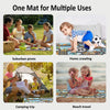 130 x 100cm Engineering Parking Scene Play Mat Outdoor Picnic Beach Mat