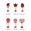 Christmas Street Sign STOP Decorative Lights Wooden Window Atmosphere LED Lights, Style: Crown