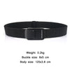 Men Casual Fashion Stretch Woven Quick Buckle Belt, Length: 125cm(Twill gray)