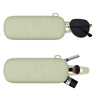 Magnetic Portable With Lanyard Sunglasses Protective Case Silicone Eyeglasses Storage Bag(Light Green)