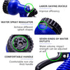 Durable Flexible Dual-layer Water Pipe Water Hose, Stretch Length: 7.5m-22.5m (US Standard)(Blue)