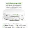 14.6cm Remote Mirror USB Electric Rotating Turntable Display Stand, Load: 10kg(White)