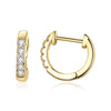 S925 Sterling Silver Simple Ear Buckle Women Earrings, Size:S(Gold)