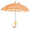 Wedding Parties Bridal Lace Cotton Umbrella Dancing Photography Prop Umbrella(Orange)