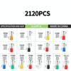 2120pcs /Set 0.5-16MM European Style Tube Type Wiring Cold Press Terminal Set(Terminal Box Package)