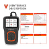 Viecar VP101 Car Code Reader OBD2 Analyzer Diagnostic Scanner