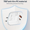 LDNIO Q229 QC3.0 / PD20W USB + Type-C Fast Charger with 1m Type-C to 8 Pin Cable, Plug Type:UK Plug(White)