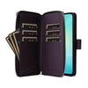 For Samsung Galaxy A06 Nine-card Slots Zipper Wallet Bag Leather Phone Case(Dark Purple)