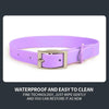 PVC Pet Loop Horsarine Dog Collar, Size: L(Purple)