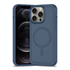 For iPhone 12 Pro Shockproof MagSafe Armor PC Hybrid TPU Phone Case(Ink Blue)