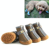 Dog Shoes Breathable Non-Slip, Khaki, 4.3x4.8cm, 4PCS