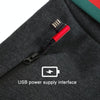 USB Rechargeable Smart Heating Outdoor Thickened Casual Trousers, Size: L(Black)