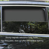 Heat-insulating Opaque Vinyl Coated Magnetic Car Curtains, Style: Titanium Silver Rear Row