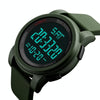SKMEI 1257 Men Fashionable Outdoor 50m Waterproof Digital Watch Sports Wrist Watch(Army Green)