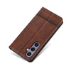 For Samsung Galaxy A56 5G AZNS Magnetic Calf Texture Flip Leather Phone Case(Dark Brown)