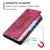 For Samsung Galaxy A36 Totem Embossed Magnetic Leather Phone Case(Red)