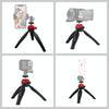 PULUZ Pocket Mini Tripod Mount with 360 Degree Ball Head for Smartphones, GoPro, DSLR Cameras(Red)