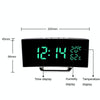7816 Curved Screen LED Temperature / Humidity Display Multifunctional Clock(Green)