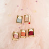 Christmas Celebration Supplies Wooden Box Small Doll Pendant Children Gift Small Doll Pendant Tree Pendant(Orange)