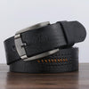 Dandali XX818 Men Fashion Retro Leather Belt Waistband, Length: 110cm (Black)