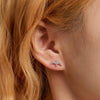 S925 Sterling Silver Mini Swallow Ear Stud Women Earrings
