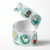10 PCS Round Cartoon Animal Stickers Cute Hand-Made Sealing Stickers, Size: 25mm 500 / Rolls(C95)