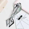 Spring and Summer Tarot Pattern Professional Chiffon Small Neckerchief Wild Scarf, Size:105 x 6.5cm(Moon)