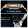 HD1 1.3 Inch AMOLED Screen Smart Watch with NFC Function(Black Steell+Silicone Strap)