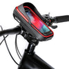 WILD MAN ES16 0.5L EVA Hard Shell Waterproof Touch Screen Bicycle Handlebar Bag(Grey)