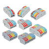 10pcs SPL-3 3 In 3 Out  Colorful Quick Line Terminal Multi-Function Dismantling Wire Connection Terminal