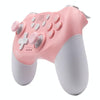 For Nintendo Switch Pro Wireless Bluetooth Handle with Macro Programming & Somatosensory Wake-up(White Pink)