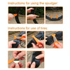 Multifunctional Bicycle Tire Changing Tool, Color: Orange+5 Tire Patches