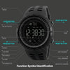SKMEI 1250 Men Outdoor Waterproof Sports Digital Watch Multi-Function Watch(Gold/Red)