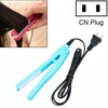 Mini Hair Straightener Ceramic Tourmaline Plates Curler(Blue)