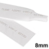8mm Woer Flexible RSFR-H VW-1 Heat Shrink Tube, 125, Length: 10m (White)