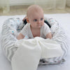 Baby Nest Bed Crib Portable Removable and Washable Crib Travel Bed Cotton Cradle for Children Infant Kids(BY-2050)