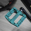 FMFXTR Mountain Bicycle Pedal Nylon Fiber Bearing Non-Slip Pedal(SG-12B Blue)