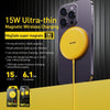 WK WP-U166 15W Magnetic Wireless Charger(Yellow)