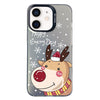 For iPhone 11 Christmas Series PC Full Coverage Pattern Phone Case(CK055 Black)